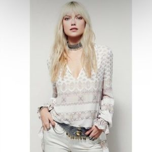 FREE PEOPLE changing times floral blouse 👚